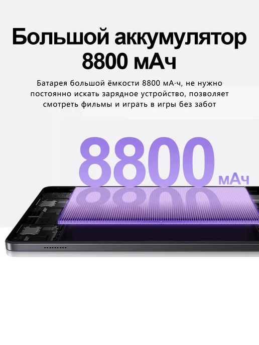 Bobarry Игровые планшеты Pad7 Pro16+1TB Snapdragon 8s Gen3 144Hz, 1024 ГБ, 8800 мАч, фото 7