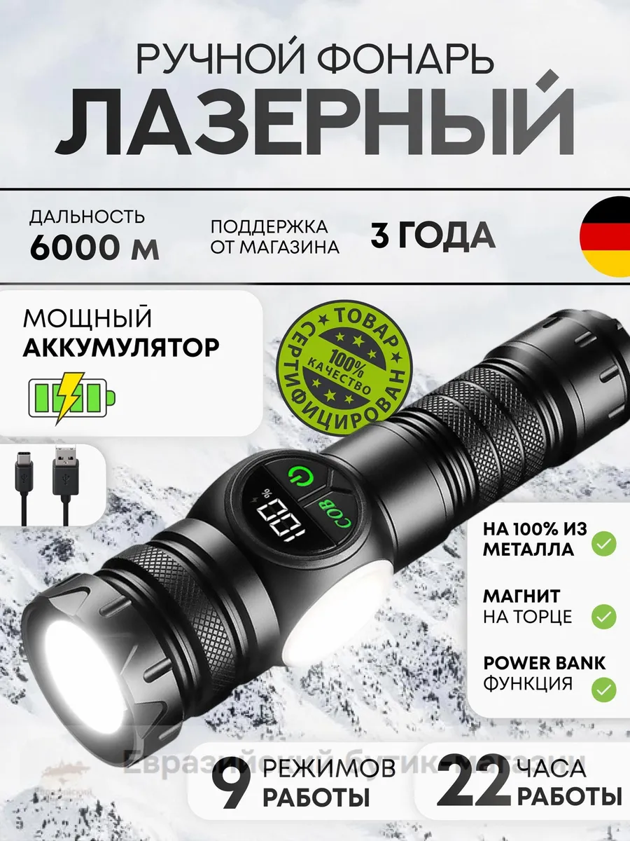 Фонарь ручной Германия ОПТ