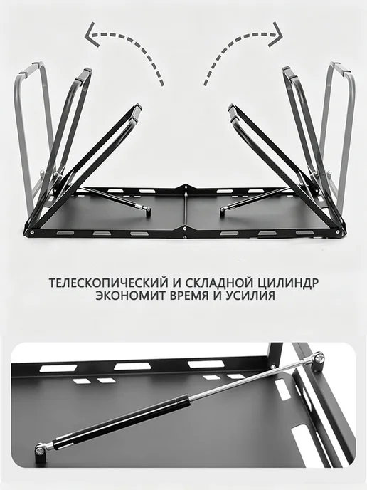Стол складной туристический для для кемпинга и пикника, черный, фото 3