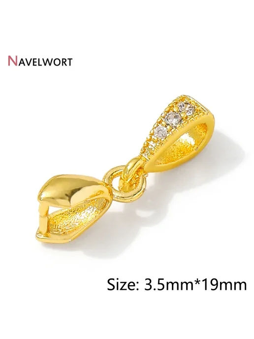 NAVELWORT Застежка для бижутерии 18K позолота, 8.5x18.5 мм, 6 шт