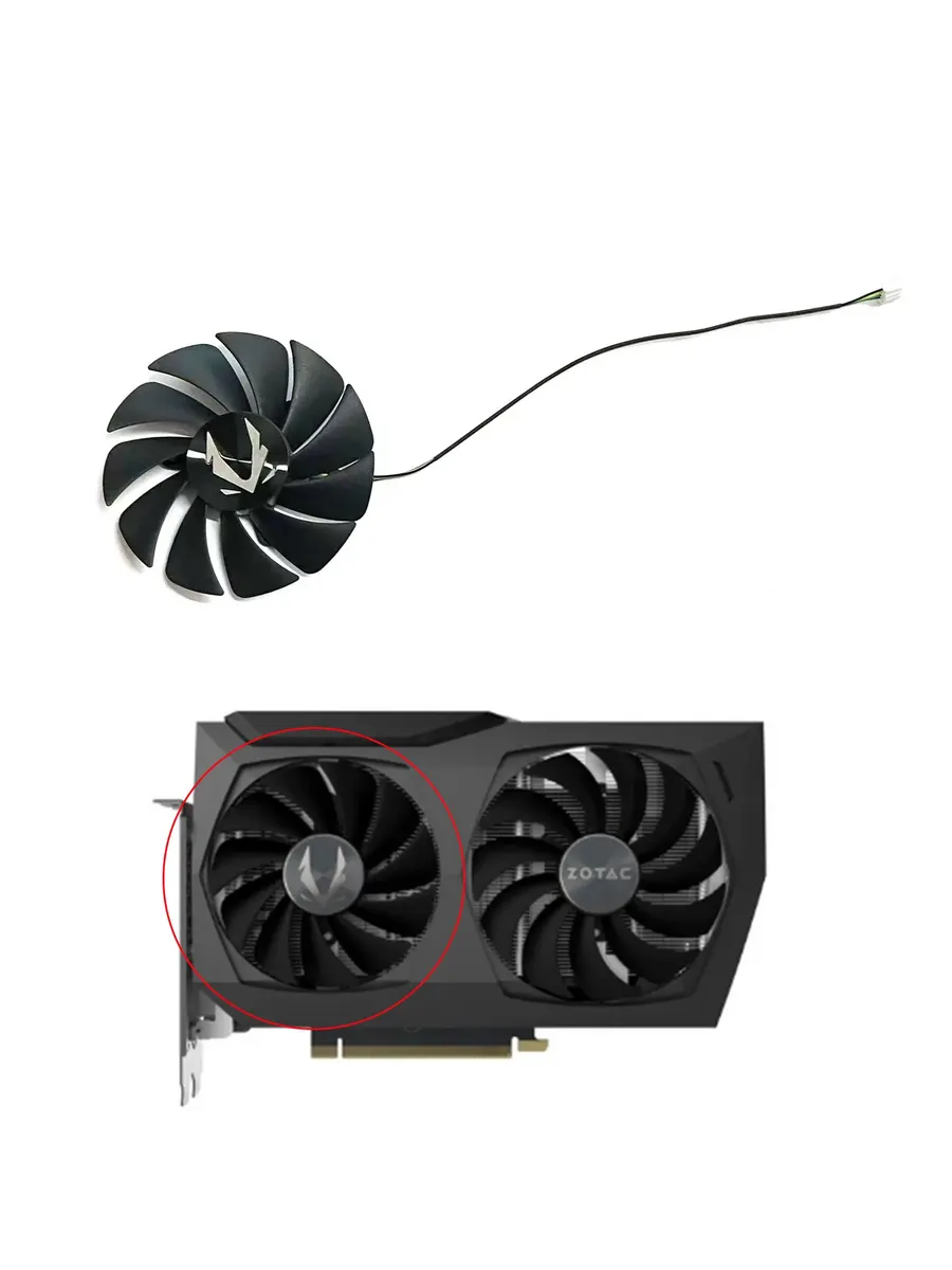 LZQLY Вентиляторы для видеокарт ZOTAC GeForce RTX 3070, RTX 3060