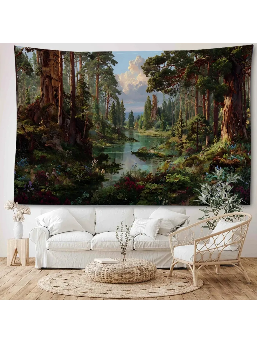 Гобелен "Таинственный лес" 90x75cm,