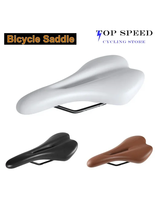 Нет бренда Велосипедное седло MTB из ПВХ 1 Pc Black, черный, фото 2