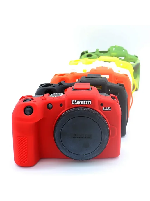 Нет бренда Мягкий силиконовый чехол для Canon EOS RP Camouflage, зеленый, фото 2