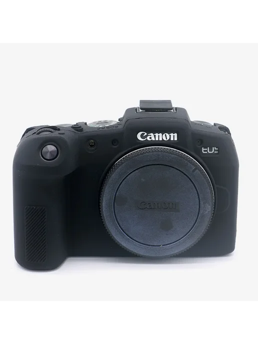 Нет бренда Мягкий силиконовый чехол для Canon EOS RP черный, желтый, фото 5