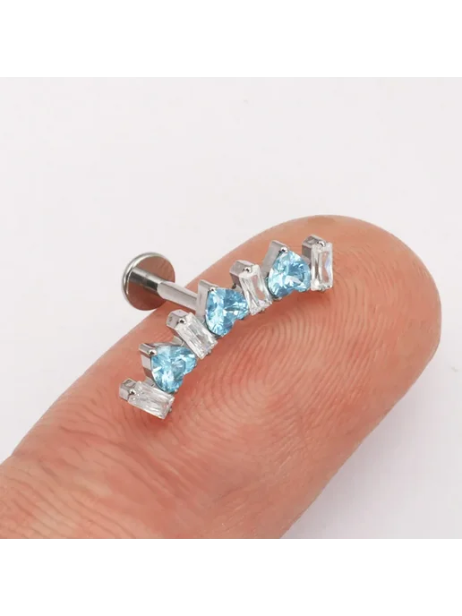 ZOORBODY JEWELRY Пирсинг ZOORBODY JEWEL Jewelry розовый, 16G, CZ, 16 г, фото 6