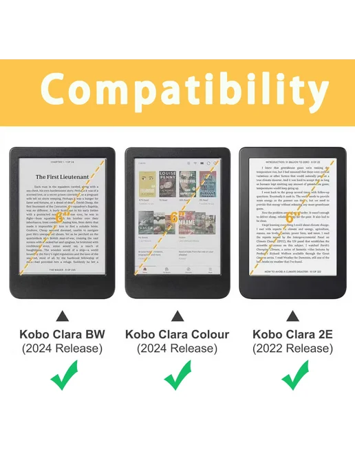 YOUQEEC Розовый чехол для Kobo Clara 2E, FSBJB, розовый, фото 3