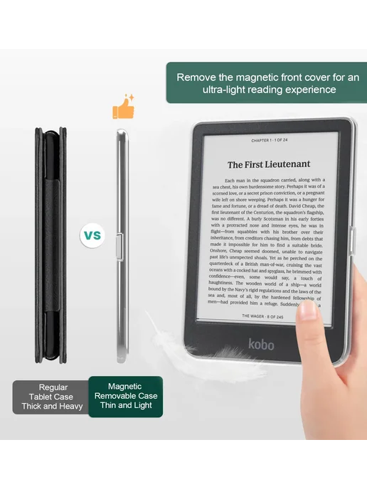 YOUQEEC Розовый чехол для Kobo Clara 2E, FSBJB, розовый, фото 5