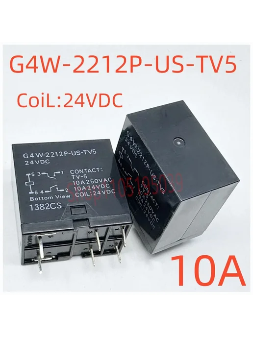 Нет бренда Реле G4W-2212P-Us-Tv5 24Vdc, 4 Вт