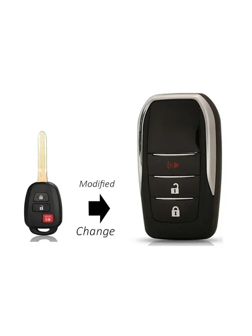 Нет бренда Автомобильный брелок для ключей Toyota 2-1BT-upgrade shell, вариант