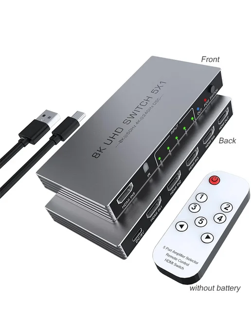 konsenda HDMI коммутатор 5 в 1 8K, вариант