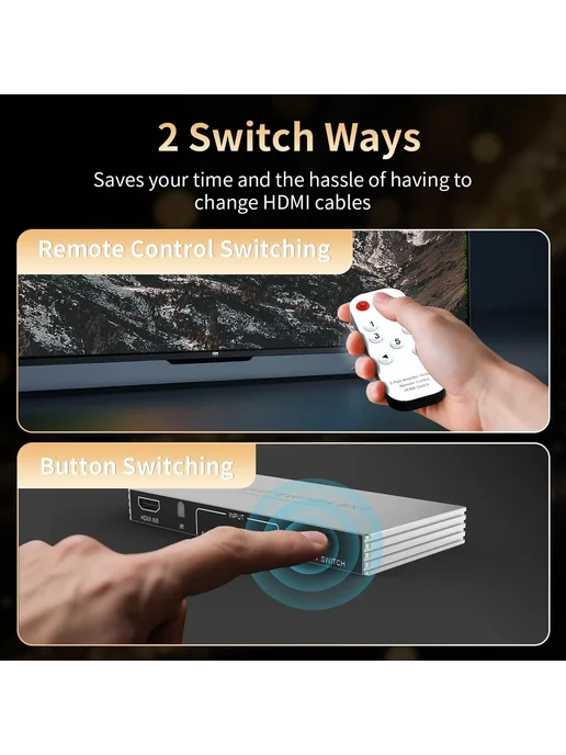 konsenda HDMI коммутатор 5 в 1 8K, вариант, фото 7
