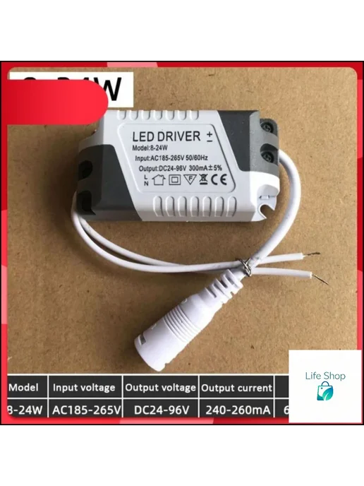 Потолочный LED-драйвер 24 В, 824 Вт, IP10, 824 Вт, фото 3