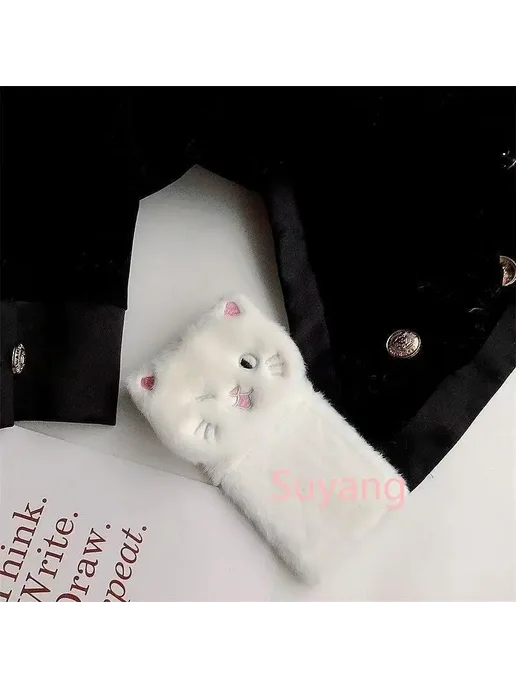 Нет бренда Чехол-держатель 3D Cat Doll For F11 Pro Розовый, розовый, фото 2