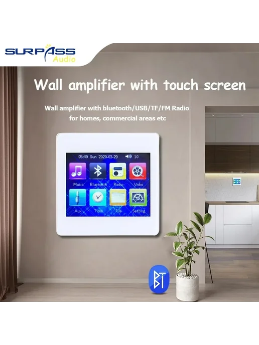 SURPASS Домашняя аудиосистема Bluetooth gold amp with box, золотой, фото 3