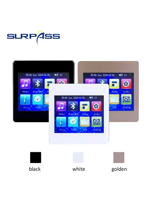 SURPASS Домашняя аудиосистема Bluetooth gold amp with box, золотой, фото 7