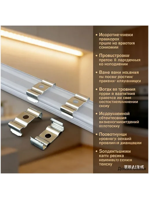 Клипса крепежная металлическая Т4–Т5, 22×7 мм, 10 шт, 22x7 мм, 10 шт, фото 3