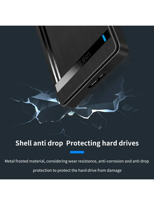 TISHRIC Корпус для жесткого диска 2,5 дюйма SATA-USB3.0, вариант, фото 4