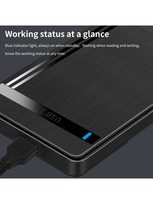 TISHRIC Корпус для жесткого диска 2,5 дюйма SATA-USB3.0, вариант, фото 5