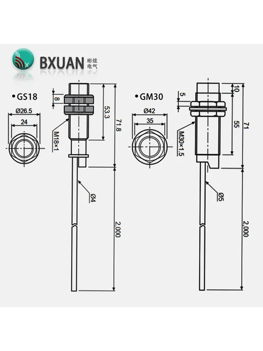 Нет бренда Датчик уровня жидкости BXUAN 220В BCLN8-GS18-N2-J, CR18 BCLN8-GS18-A2-J, фото 4