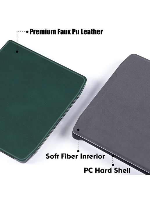 BOZHUORUI Чехол для Pocketbook Era 700 Era Color, Pine Green, зеленый, фото 4
