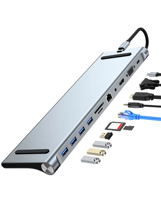 Нет бренда Док-станция USB C 8 в 1, 11 в, 1 цв., фото 2