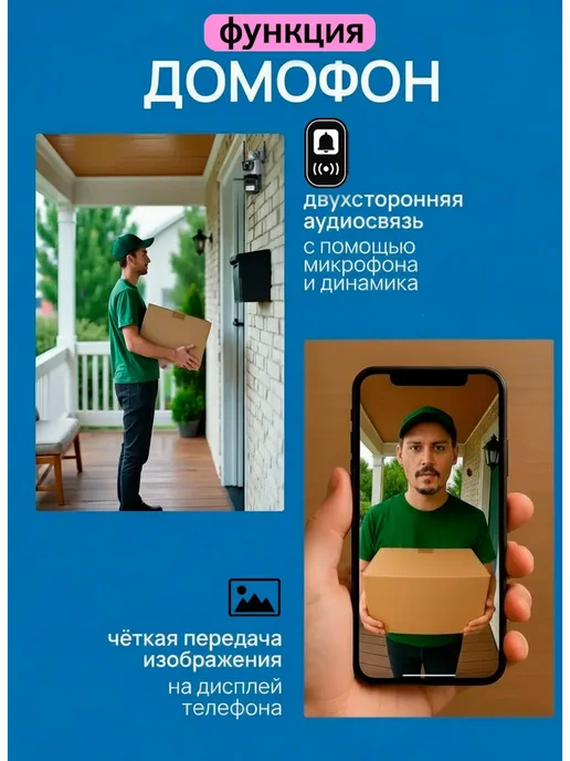 система видеонаблюдения Видеокамера уличная wi-fi поворотная, серый, фото 4
