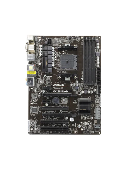 ASRock Материнская плата FM2A75 Pro4+, черный