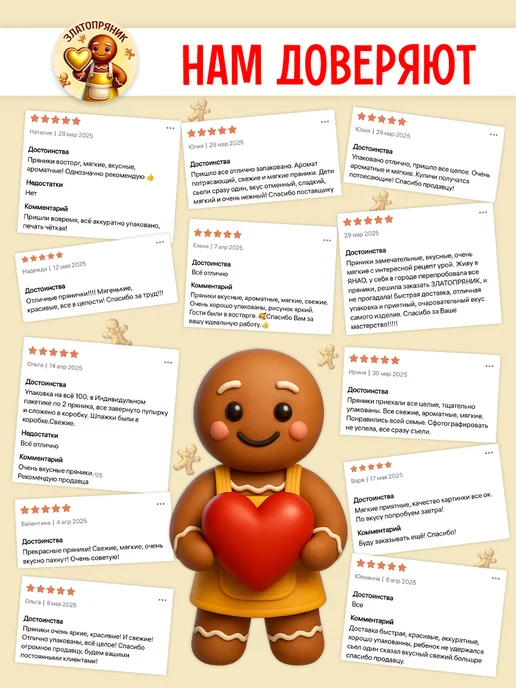 ЗЛАТОПРЯНИК Имбирные пряники на торт для мальчика, 6 шт, фото 11