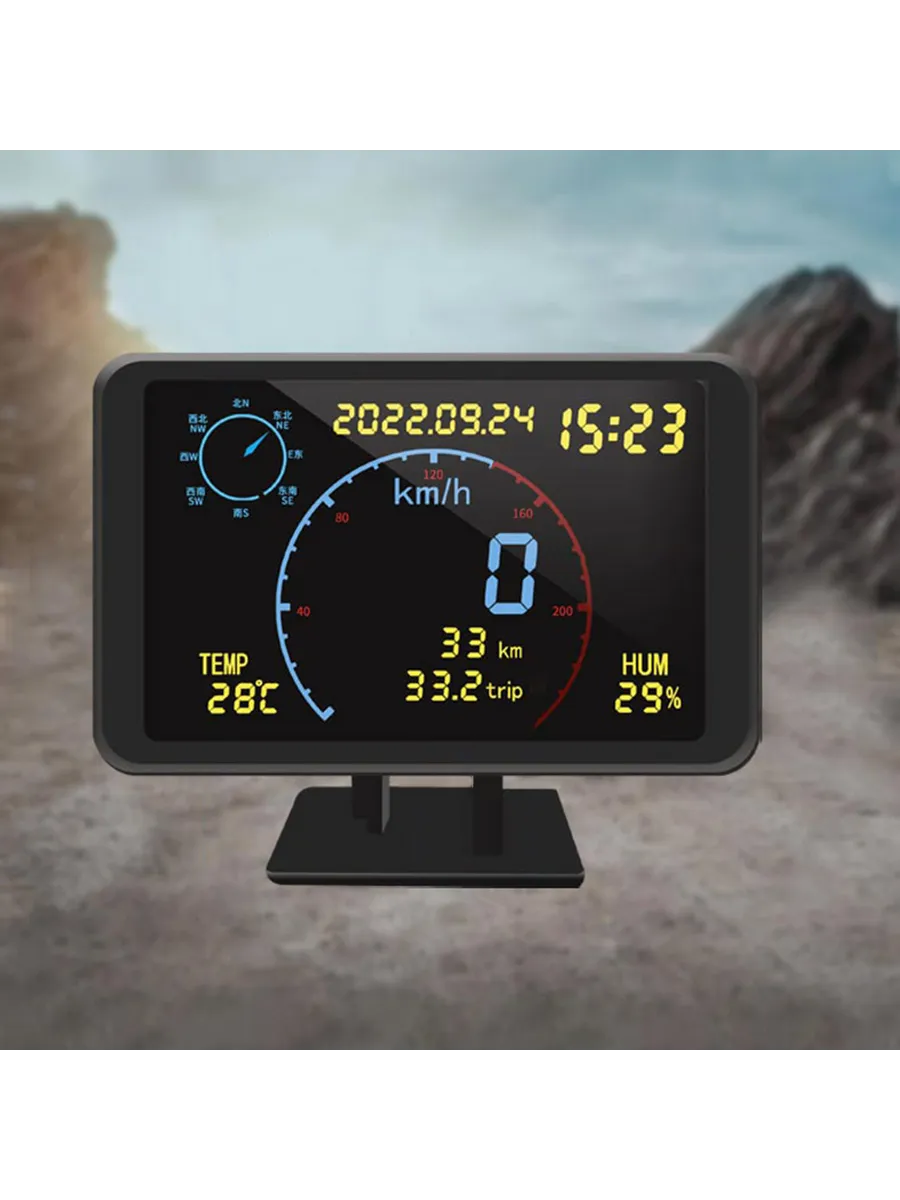 Авто HUD ГPS, компас, сигнализация, доп. для машины