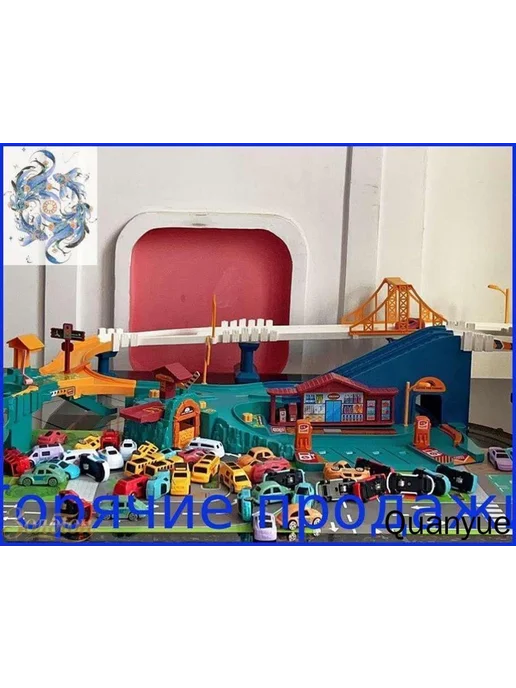 Игрушечная парковка для машинок, вариант, фото 7