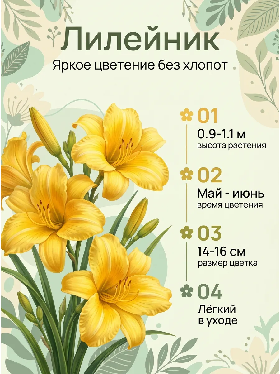Лилейник саженцы многолетние цветы 1шт