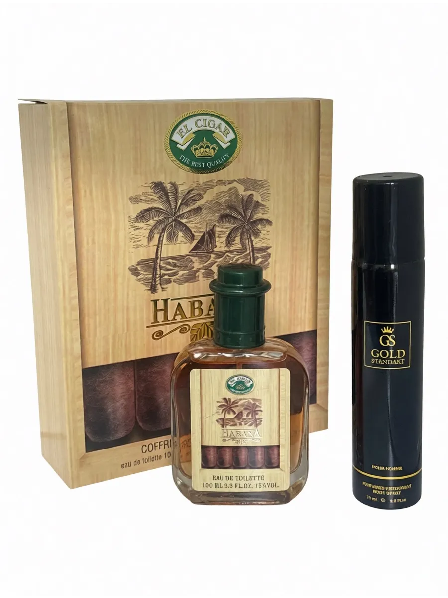 Подарочный набор для мужчин El Cigar Habana /туалетная вода + дезодорант/