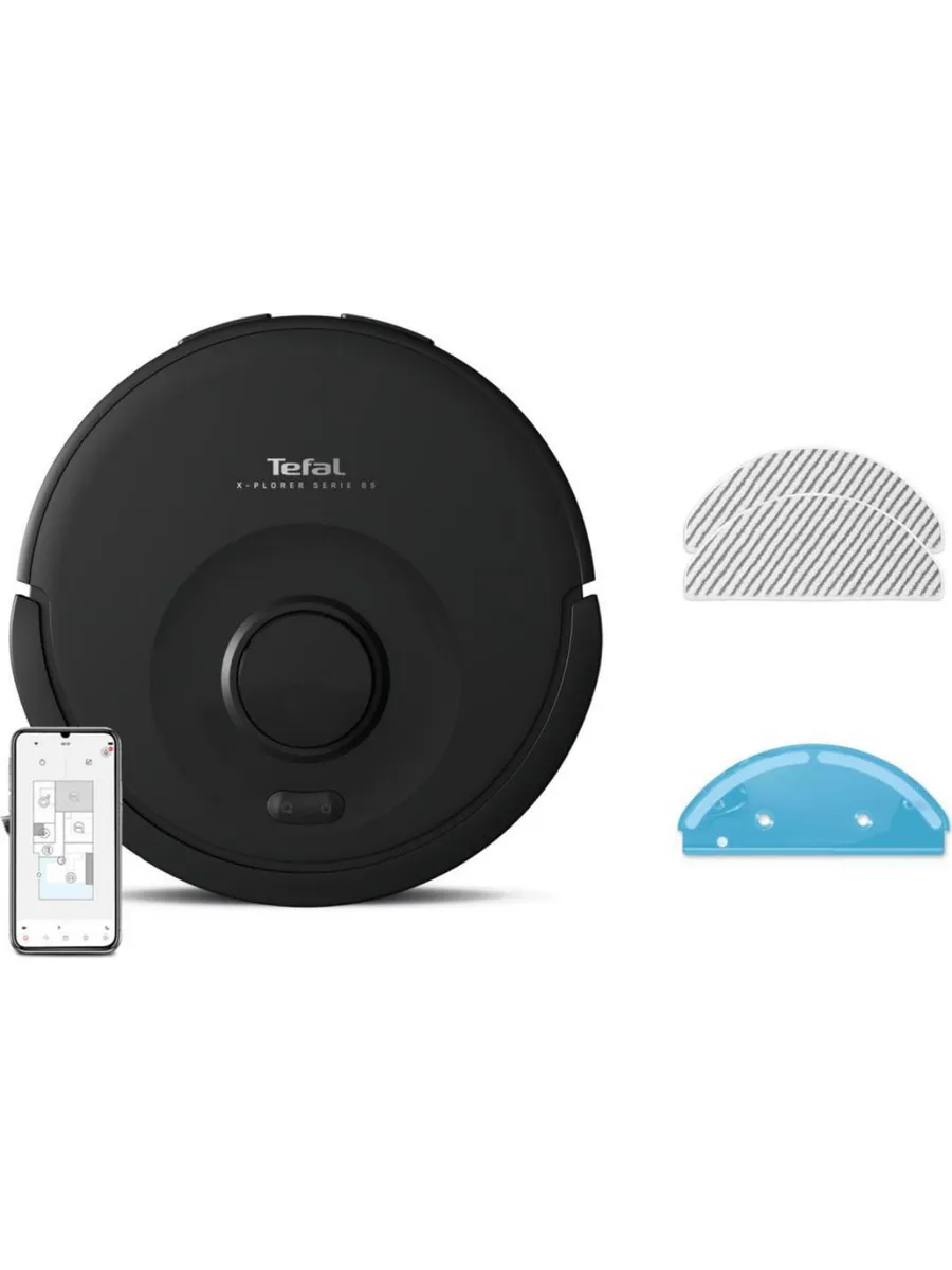 Робот-пылесос RG87C5WH, черный (2211401377) Tefal 1067014396 купить за 15 021 ₽ в интернет‑магазине Wildberries