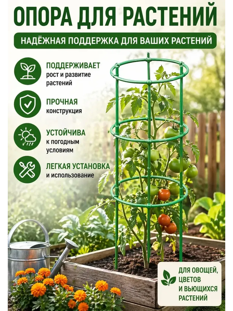 Опора для цветов и растений круглая, 51cm