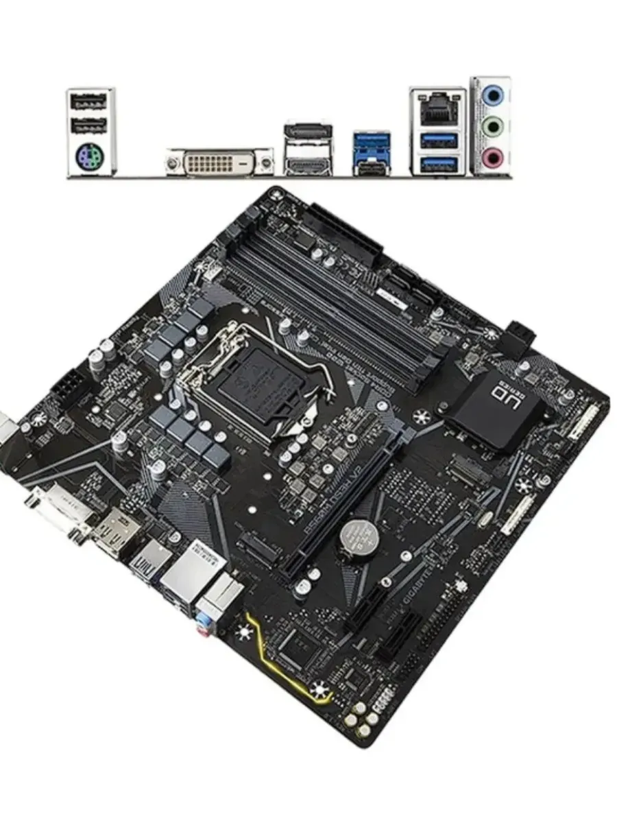 LGA1200 материнская плата Gigabyte (B560M DS3H V2) 4x DDR4-5333Мгц, mATX