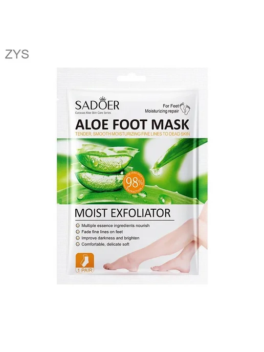 Маска для ног SADOER с алоэ, 35 г, 35 г