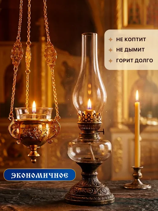 Ламасло Масло лампадное вазелиновое 4литра набор 1 литр 4 шт, 4 шт, фото 4