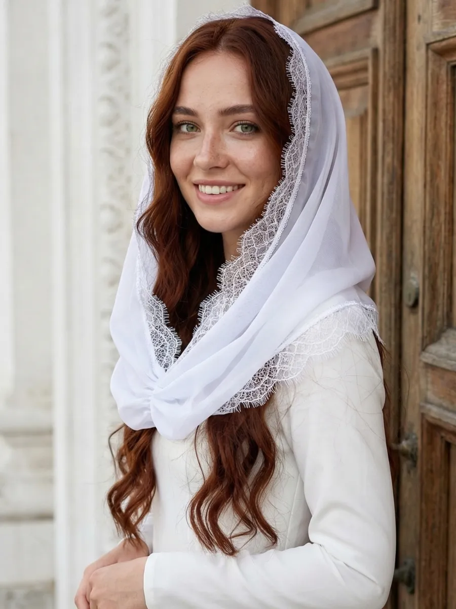 Платок в церковь для храма на крещение