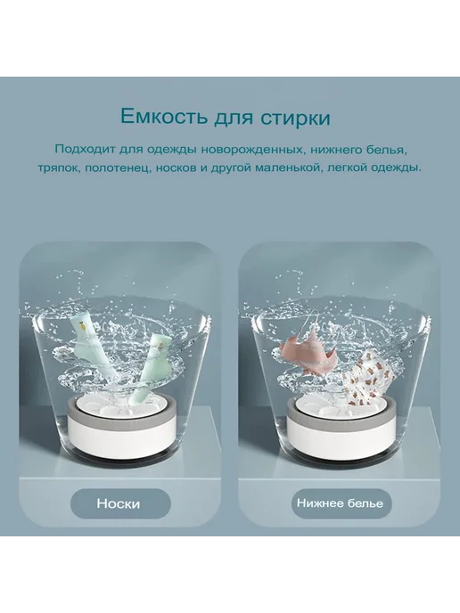 Портативная мини-стиральная машина, 0.3 кг, 300 г, фото 2