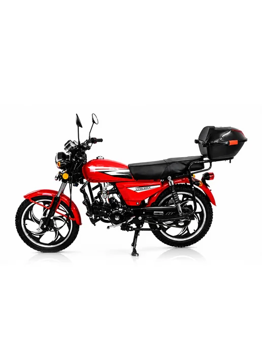 Мопед взрослый бензиновый KT50 Alpha, Люкс (тюнинг), красный, красный, фото 8