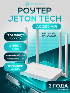 Двухдиапазонный роутер Wi-Fi 5 с Amnezia и WireGuard