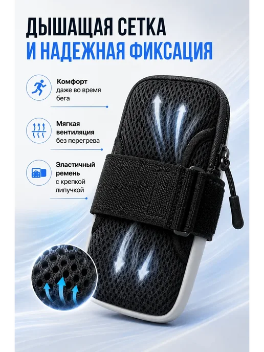 ADMS4 Спортивная сумка чехол на руку для телефона, синий, фото 3
