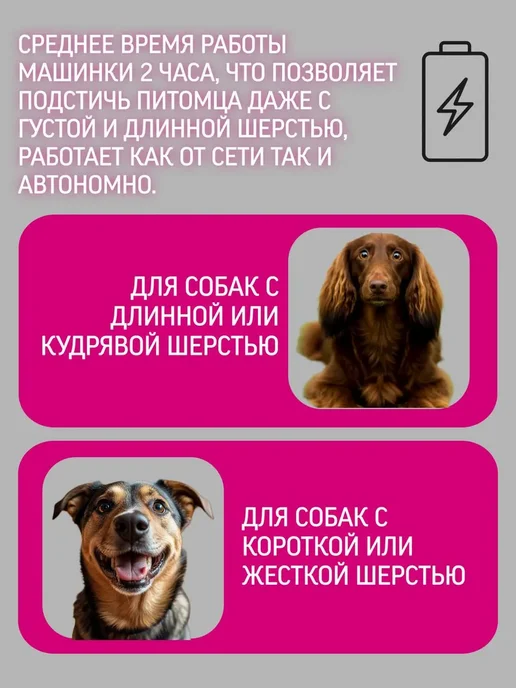 Профессиональный триммер для кошек и собак, белый, фото 6