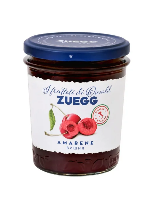 Zuegg Вишня джем конфитюр экстра 320г, 320 г, 6 шт, фото 2