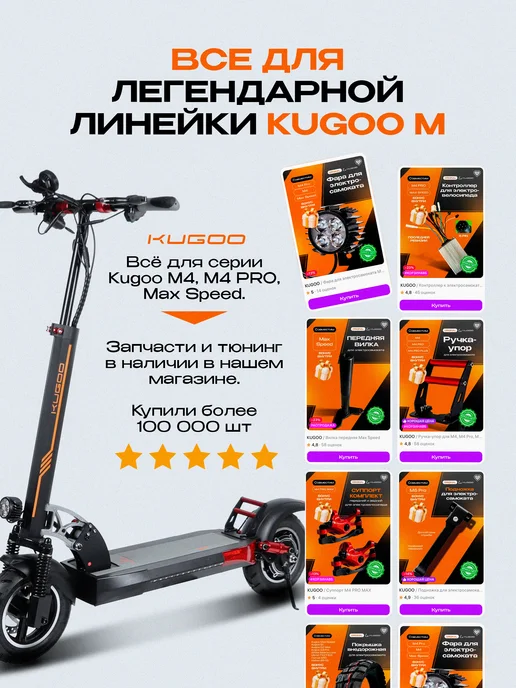 KUGOO Ветровик бортового компьютера для V3 Pro Plus, оранжевый, фото 8