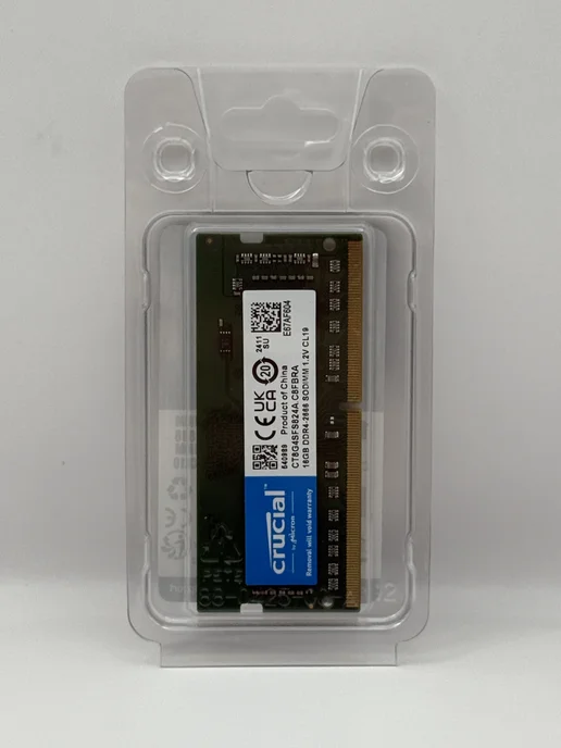 Cruсial SO-DIMM DDR4 16GB 2666Mhz Оперативная память, 16 ГБ, фото 4