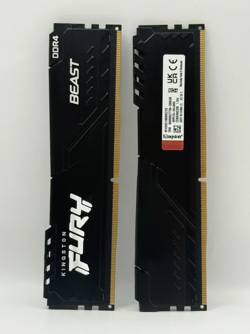 Kingston Игровая память Fury Beast DIMM DDR4 32GB (2*16GB) 3600Mhz, 32 ГБ, 16 ГБ, фото 5