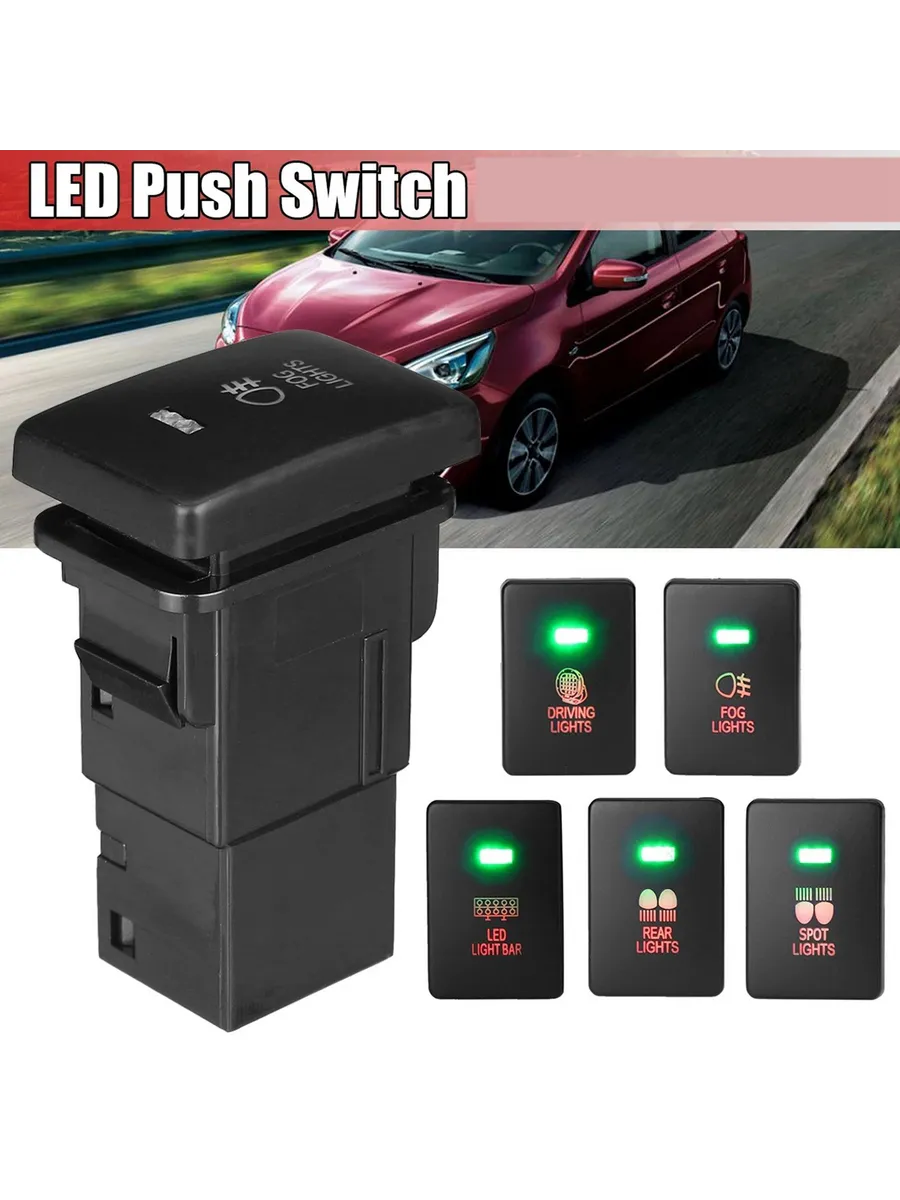 Автомобильное реле 12 В, 3 А с LED-индикаторами