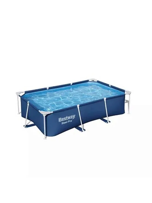 Bestway Бассейн каркасный 56403 прямоугольный, синий, фото 7